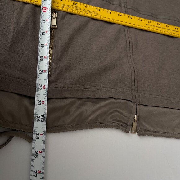 St. John 2 Piece Set Pants Jacket Size XL Brown Casual Athleisure Loungewear - Picture 14 of 16